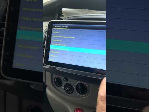 Chinese android head unit reverse camera settings how to