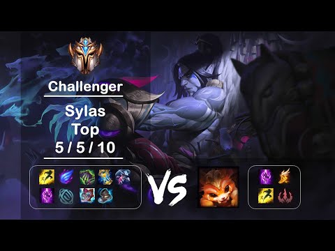 [4K] KR Challenger Top Sylas vs Gnar Ep.1322