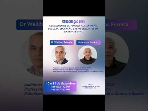 Treinamento sobre o Fundeb e a Merenda Escolar no Maranhão