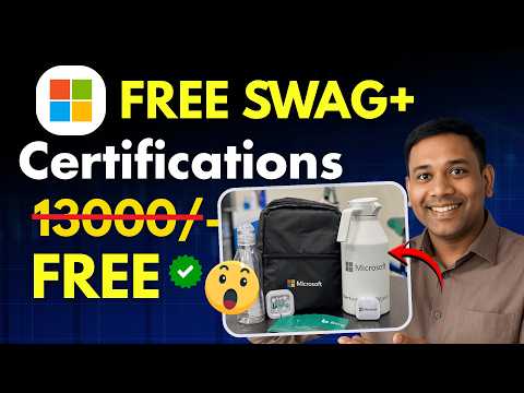 Microsoft दे रहा है: FREE Certification + Swags | Worth ₹13,000+ | 50 Day Data Course 🔥