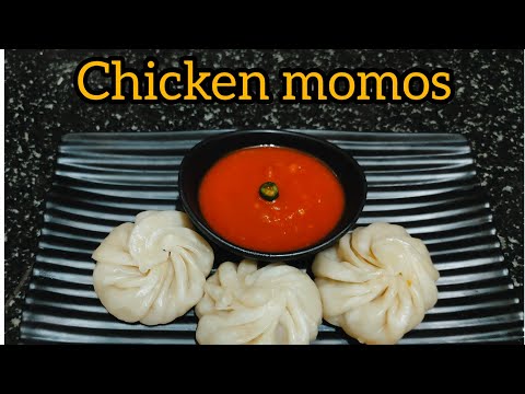 chicken momos recipe | how to make chicken momos | momos recipe | momos chutney