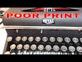 Royal Quiet Deluxe Typewriter Poor Print Light Letters Half Characters Repaired Adjusted