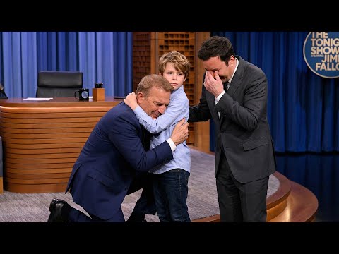 Kevin Costner BREAKS DOWN When 7-Year-Old's Letter Leaves Jimmy Fallon SPEECHLESS