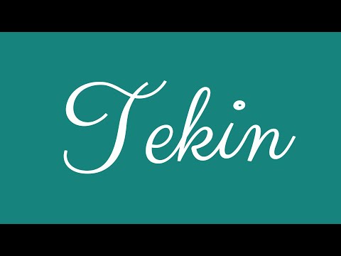 Learn how to Write the Name Tekin Signature Style in Cursive Writing