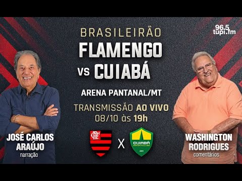 CUIABÁ 1 X 2 FLAMENGO - Brasileirão Série A - 32ª Rodada - 08/10/2022 - AO VIVO