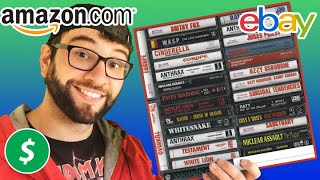 How Much $$$$ From Selling Old Music Cassette Tapes on eBay and Amazon? Garage Sale Haul!