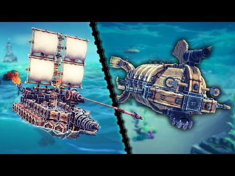 BESIEGE Gets WATER LEVELS, So I Built a Pirate Ship and an Animatronic Fish!