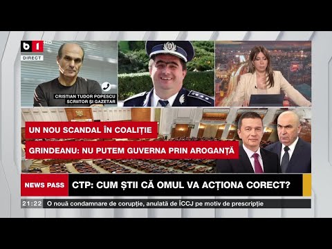 NEWS PASS. CTP:GRINDEANU, ARUNCĂ CU VORBE NECONSISTENTE/BĂSESCU: BOLOJAN FACE, GRINDEANU DĂ DIN GURĂ