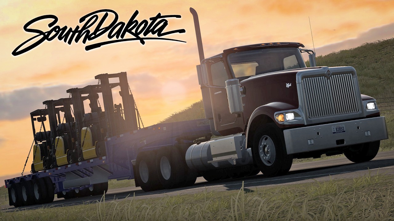 Long Drive Across South Dakota in American Truck Simulator