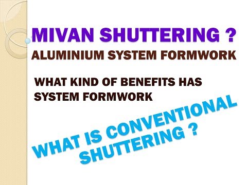 Mivan Shuttering Work OR Aluminium System Form work Video