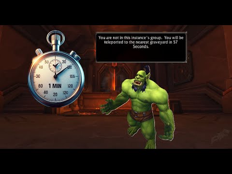 How to leave solo dungeons/raids FAST to reset (appear at its entrance) | World of Warcraft
