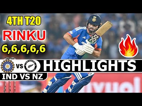 India Vs New Zealand 4th T20 Match Highlights 2026 | Ind Vs Nz Highlights