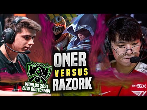 T1 ONER vs MSF RAZORK in WORLDS BOOTCAMP EUW! - T1 Oner Plays Talon JUNGLE vs Zed! | Patch 11.20