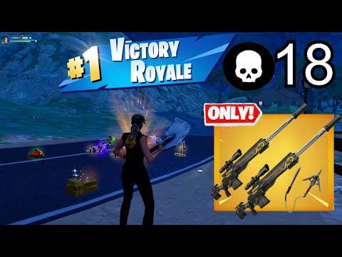 I WON Using Reaper Sniper ONLY! " Zero Build " Gameplay🏆 ( Fortnite Chapter 5 Season 1)