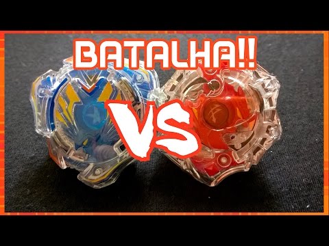 BeyGa - BATALHA BURST!!! Valkyrie Wing Accel VS Spriggan Spread Fusion [ベイブレードバースト]