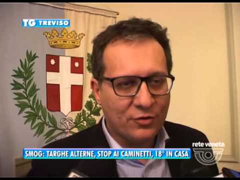 TREVISO TG - 02/02/2016 - SMOG: TARGHE ALTERNE, STOP AI CAMINETTI, 18 GRADI IN CASA