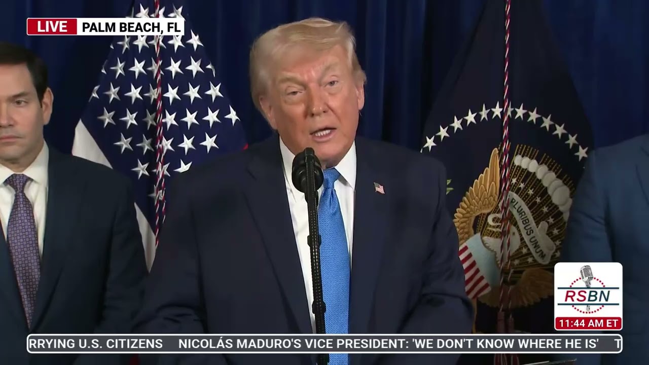 WATCH: President Trump "Were going to run the Country" of Venezuela during this transition.