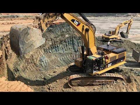 Caterpillar 385C Excavators Loading Mercedes & MAN Trucks - Sotiriadis/Labrianidis Mining Works