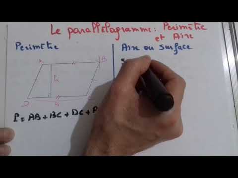 Parallélogramme : Périmètre et aire(surface)
