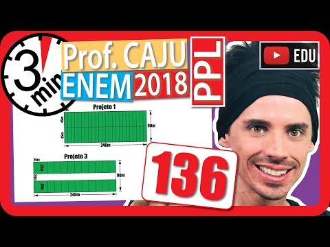🏃 ENEM 2018 PPL 136 👉 LUCRO Uma empresa de construção comprou um terreno de formato retangular por