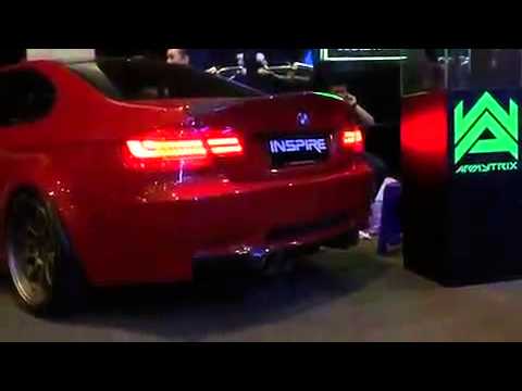 BMW E92 M3 LOUD REVS w/ ARMYTRIX F1-Edition Valvetronic Exhaust in Indonesia Car Show