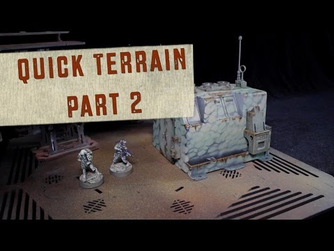 Quick Terrain Part 2- Blue Table Painting