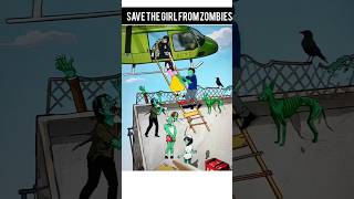 save the girl from the zombies 😭 part 314 #shorts #youtubeshorts #trending