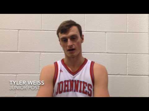 Post-Game Interviews w/SJU's Stokman, Weiss & McKenzie - 2017 Gustavus