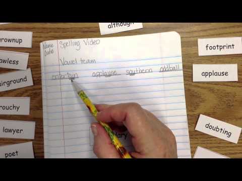 Vowel Team Syllables