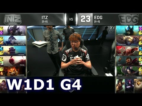EDG vs ITZ - Week 1 Day 1 | Group C LoL S6 World Championship 2016 W1D1 | Edward Gaming vs INTZ