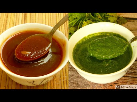 2 chutneys for chaat, Dahi bhalla, pani puri, sandwich | चाट चटनी रेसिपी | Green and Red chutney