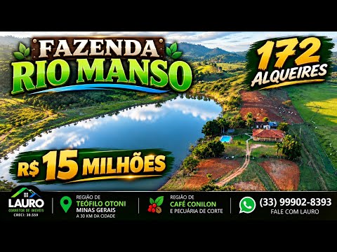 ✨️FAZENDA RIO MANSO | 172 ALQUEIRES, 2 RIOS E MUITA ÁGUA | R$ 15 MILHÕES