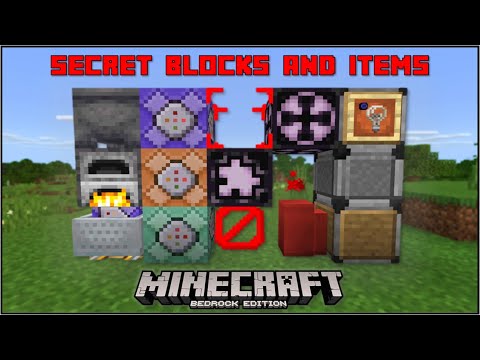 Minecraft Bedrock - Secret Blocks & Items (Mobile/Xbox/PS4/Windows 10/Switch)