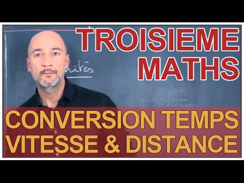 Vitesse, distance & temps