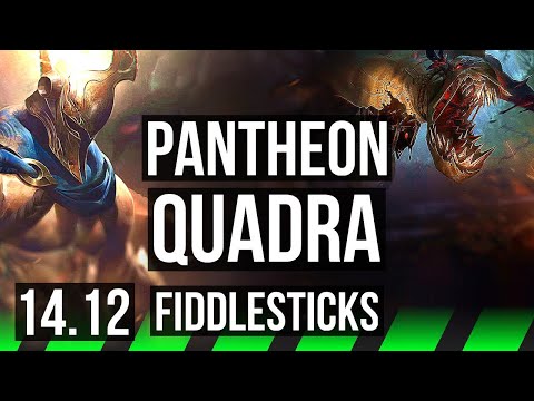 PANTHEON vs FIDDLESTICKS (JGL) | Quadra, Rank 6 Panth, 12/2/11, Legendary | EUW Challenger | 14.12
