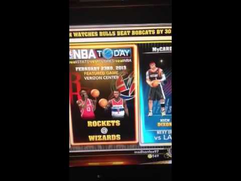 NBA 2K13 MyCareer- freezing when you get to 3rd season