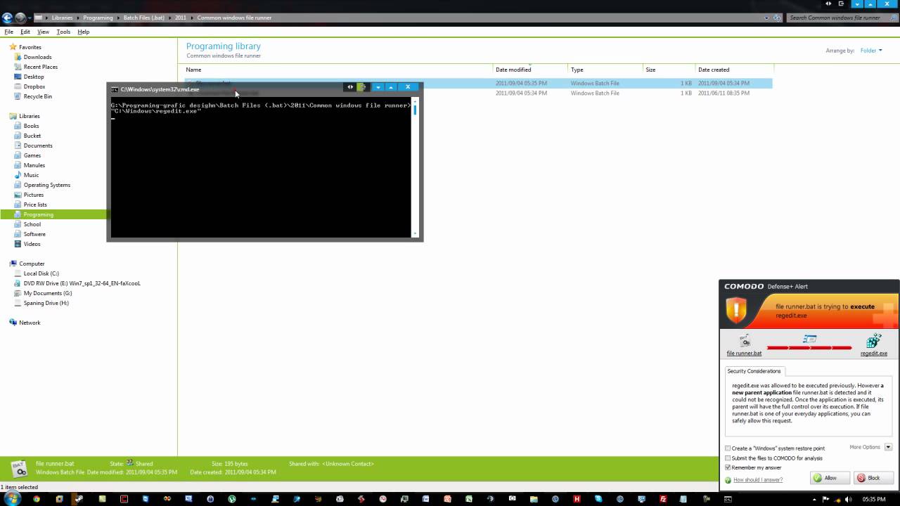CMD tutorial 7: Creating .bat file to open lots of programs, Advanced .bat files