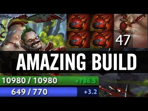 10K HP Pudge 4xHeart 47xFleshHeap Subscriber Gameplay Dota 2 Patch 7.00