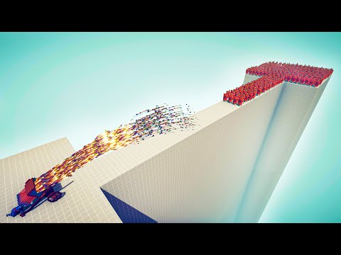 CAN 100x SHIELD BEARER CROSS THE BRIDGE? - Totally Accurate Battle Simulator TABS