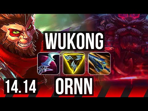 WUKONG vs ORNN (TOP) | Rank 3 Wukong, 10/3/6 | VN Challenger | 14.14