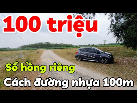 Đất 100 triệu rộng 359m2 cách đường nhựa 100m trung tâm xã Hòa Hội 3km TP Tây Ninh 25km TPHCM 100km