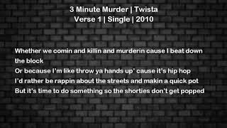 3 Minute Murder - Twista - Lyrics