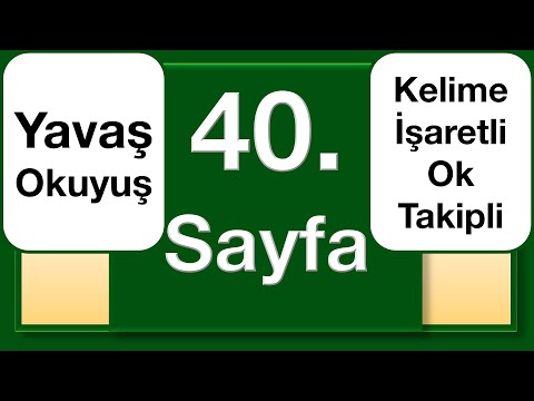 The Holy Quran page 40, slow reading, arrow followed by word markings