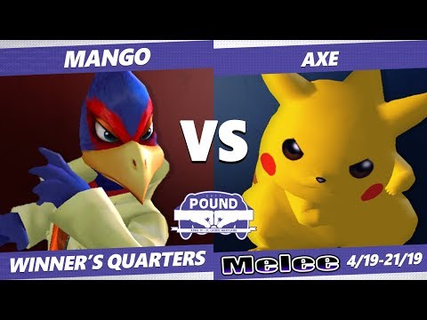 Pound 2019 SSBM - C9 Mango (Falco) VS Tempo Axe (Pikachu) Smash Melee Winner's Quarters