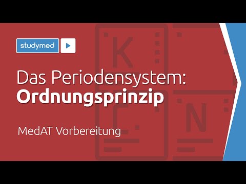 Das Periodensystem: Ordnungsprinzip - MedAT Vorbereitung