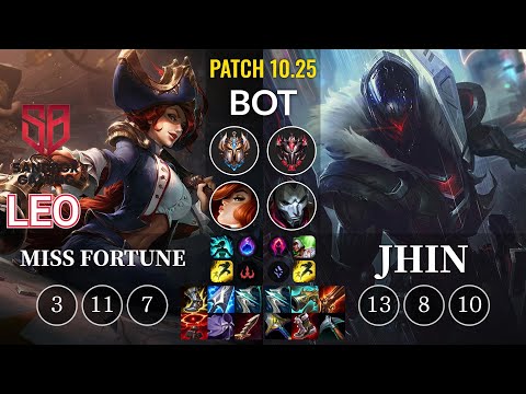 SB Leo Miss Fortune vs Jhin Bot - KR Patch 10.25