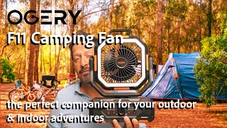 The OGERY F11 Camping Fan -  the perfect companion for your outdoor & indoor adventures