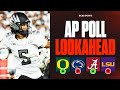 College Football Week 6 AP Top 25 LOOK AHEAD 3 Top 5 Teams Fall Oregon Alabama Rising