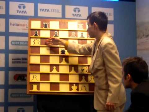 David Navara analysing his game