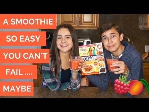 Making a Smoothie from the HUNGRY GIRL COOKBOOK